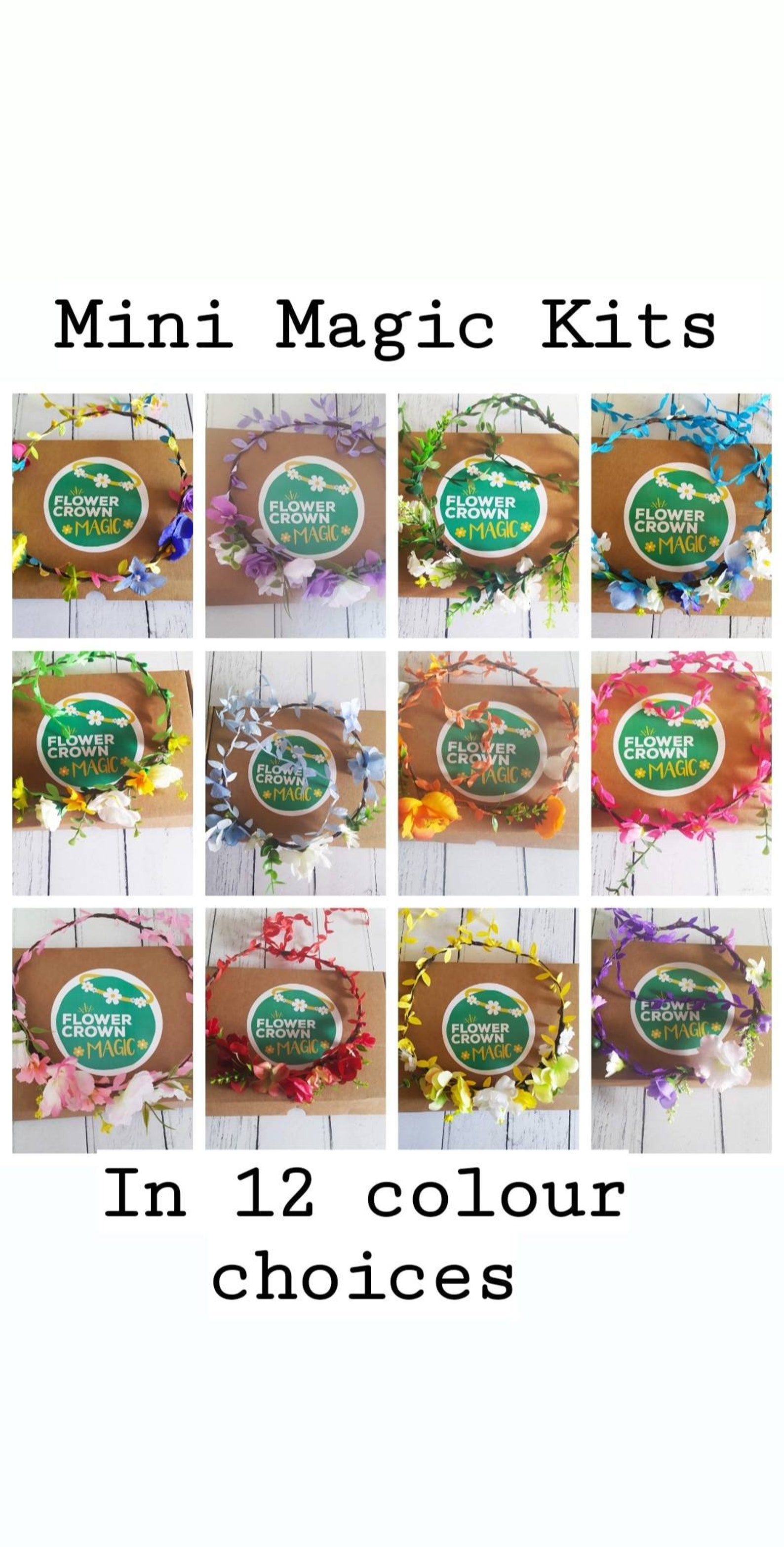 Children's DIY Flower Crown Making Kit & Video Guide Etsy UK