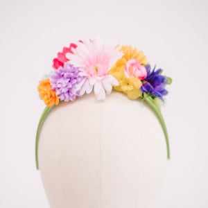 Multi-Coloured Flower Headband