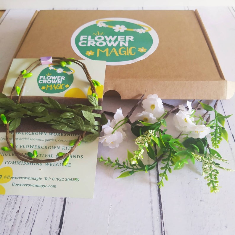 Childrens DIY Flower Crown Making Kit & Video Guide Childs Etsy