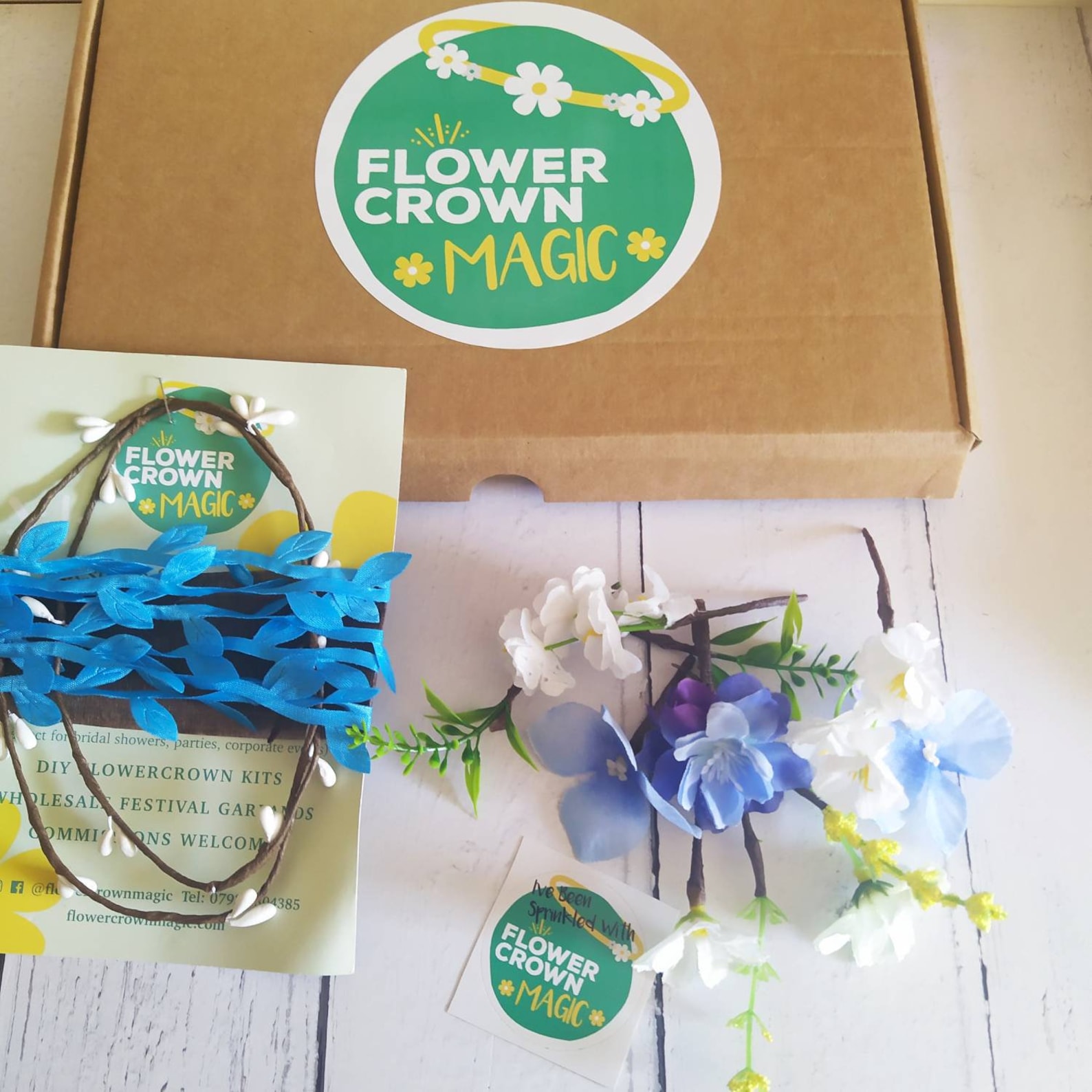 Childrens DIY Flower Crown Making Kit & Video Guide Childs Etsy UK
