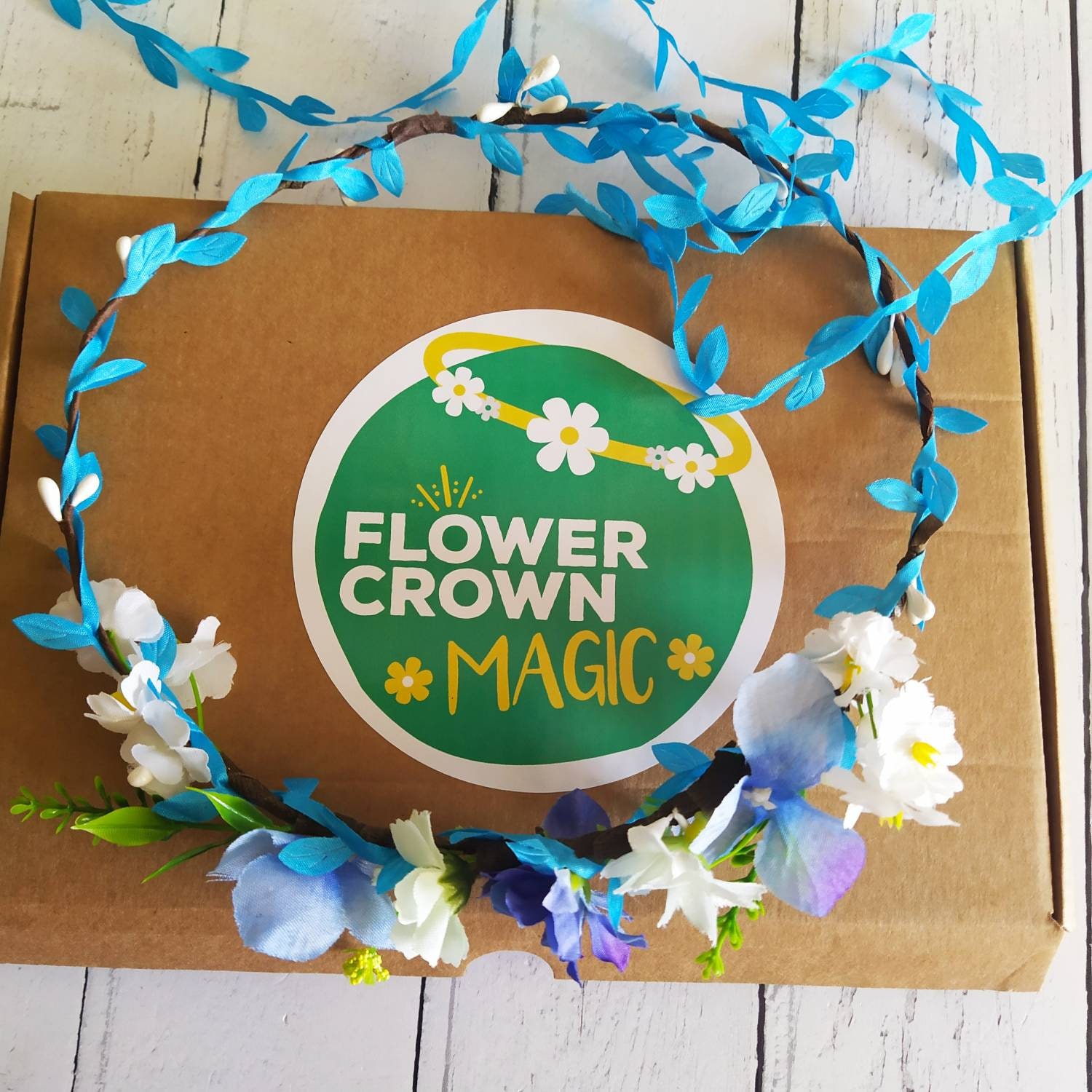 Childrens DIY Flower Crown Making Kit & Video Guide Childs Etsy UK