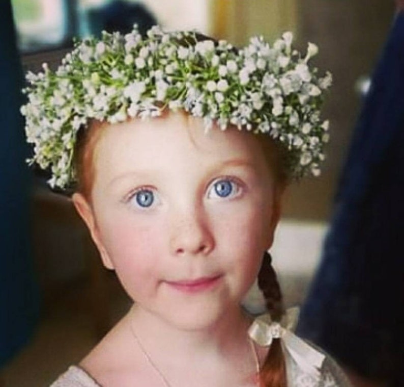 Flower Girl's Gypsophila Flower Headband Designed for a Etsy UK