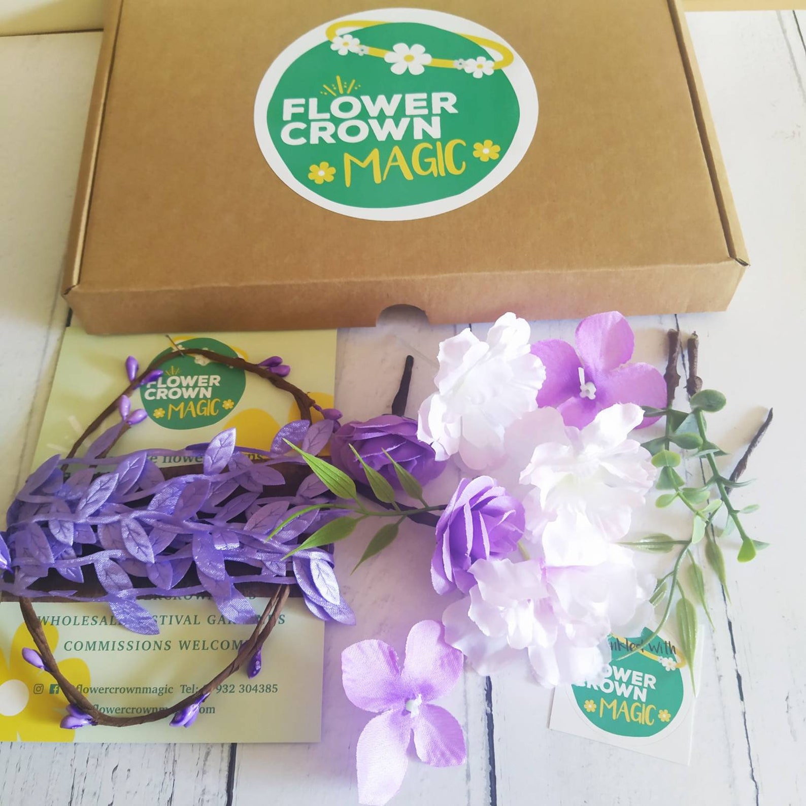 Childrens DIY Flower Crown Making Kit & Video Guide Childs Etsy UK