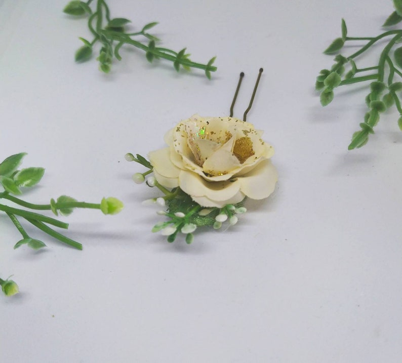 Rose & Gypsophila Hair Clips Bridal Hair Pins Etsy UK