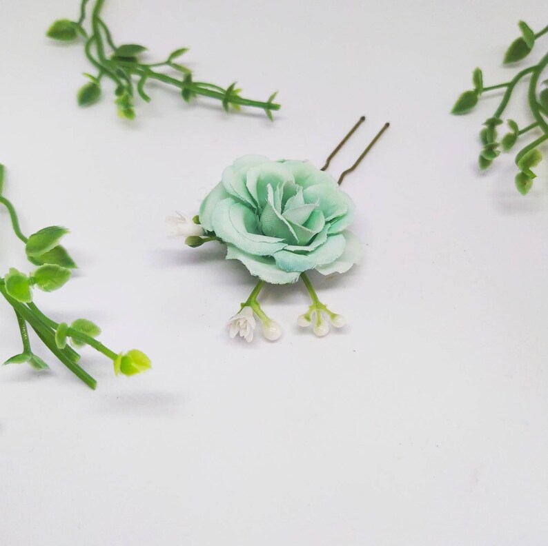 Rose & Gypsophila Hair Clips Bridal Hair Pins Etsy UK