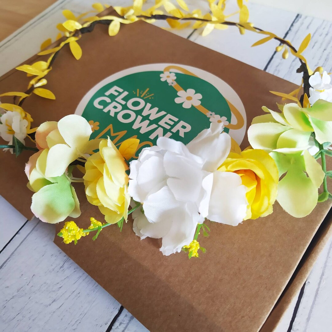 Childrens DIY Flower Crown Making Kit & Video Guide Childs Etsy UK