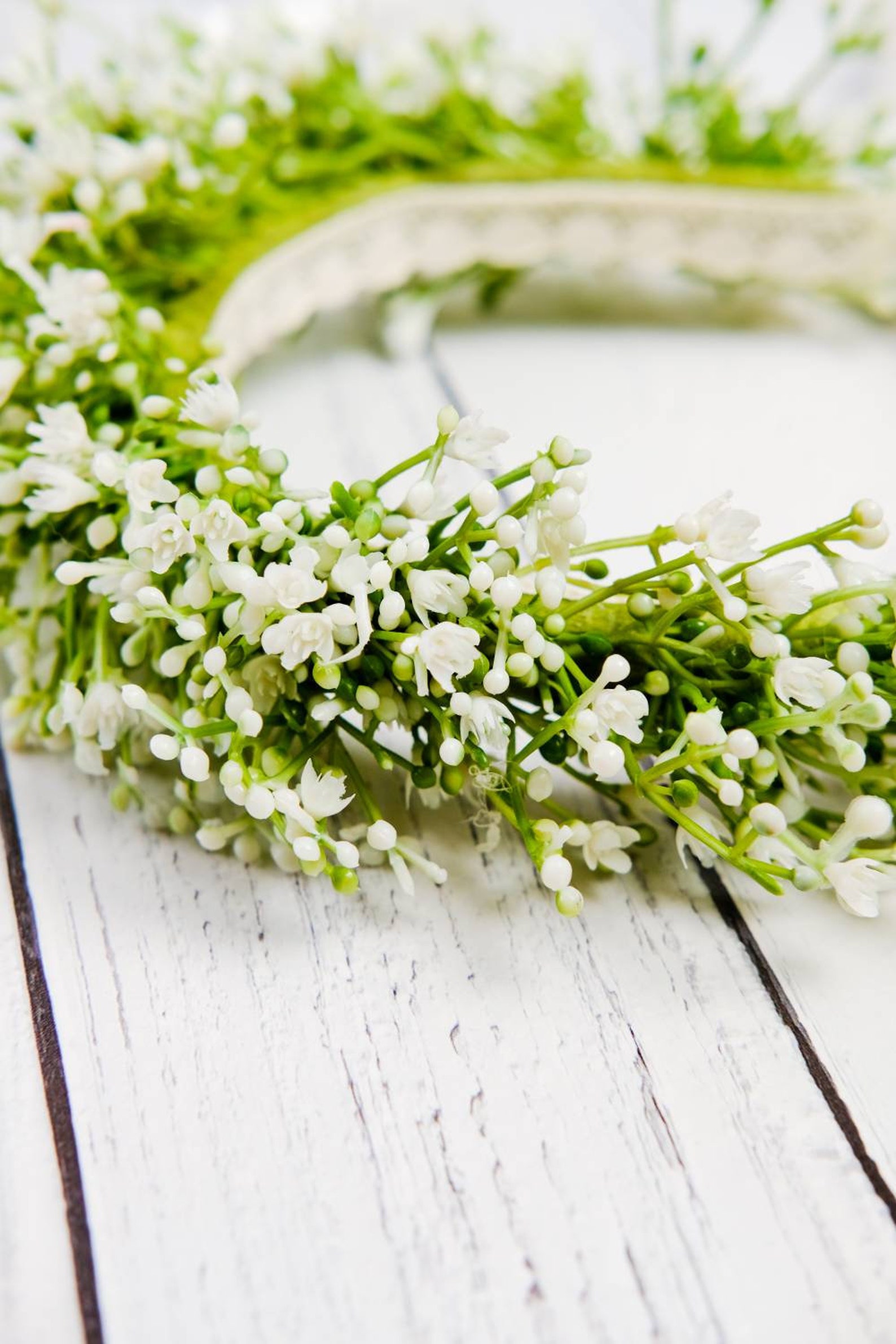 Flower Girl's Gypsophila Flower Headband Designed for a Etsy UK