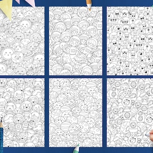 Space Coloring Book Pdf, Printable Coloring Pages for Adults and Kids, Space Coloring Sheet, Cute Doodle Pages, Activity Pages Printable