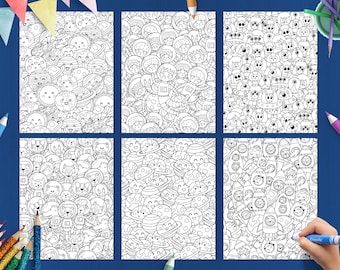 Space Coloring Book Pdf, Printable Coloring Pages for Adults and Kids, Space Coloring Sheet, Cute Doodle Pages, Activity Pages Printable