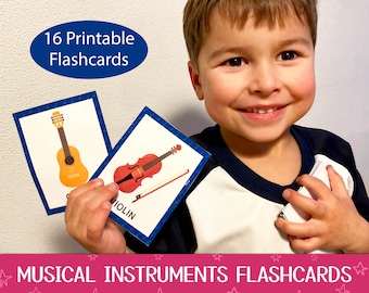 Musikinstrumente Lernkarten Pdf, Musikinstrumente Lernkarten zum Ausdrucken, Montessori Karten, Nomenklatur Karteikarten, Hausschule