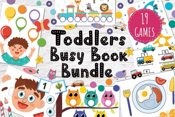 Busy Book Bundle for Toddlers Printable Busy Bag Pdf Baby