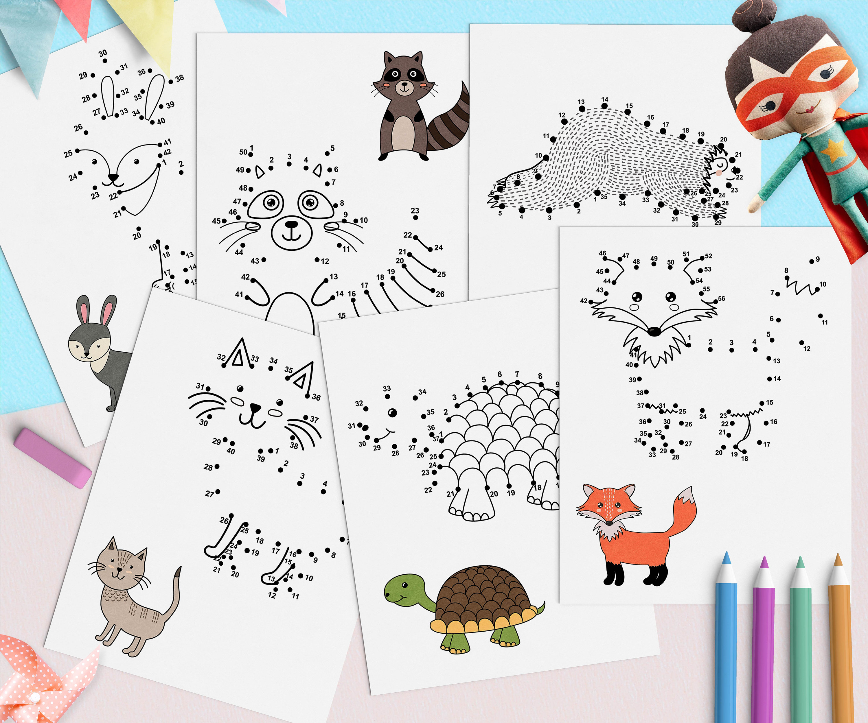Dot to Dot Printable Book for Kids Printable Puzzle Join the - Etsy