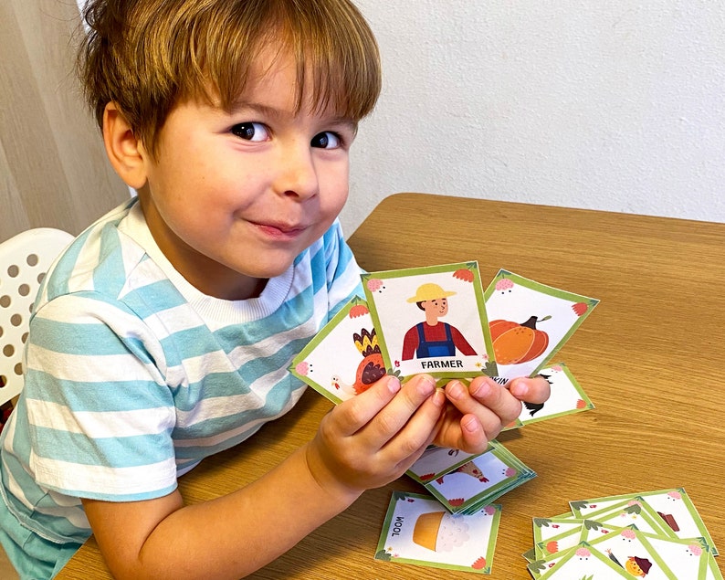 On the Farm Flashcards PDF, 48 Farm Animals Flash Cards Printable, Farm ...