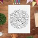 Coloring Book Printable Pdf, Doodle Mandala Coloiring Pages for Adults ...