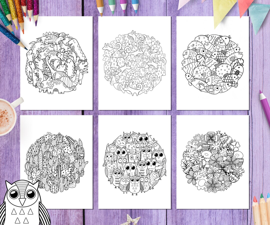 Coloring Book Pdf, Printable Coloring Pages for Adults and Kids ...