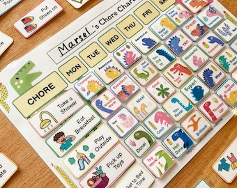 Reward Chart for Kids, Printable Chore Chart, Dry Erase Chore Chart, To Do List Printable Routine, Preschool Calendar, Digital Chore Chart