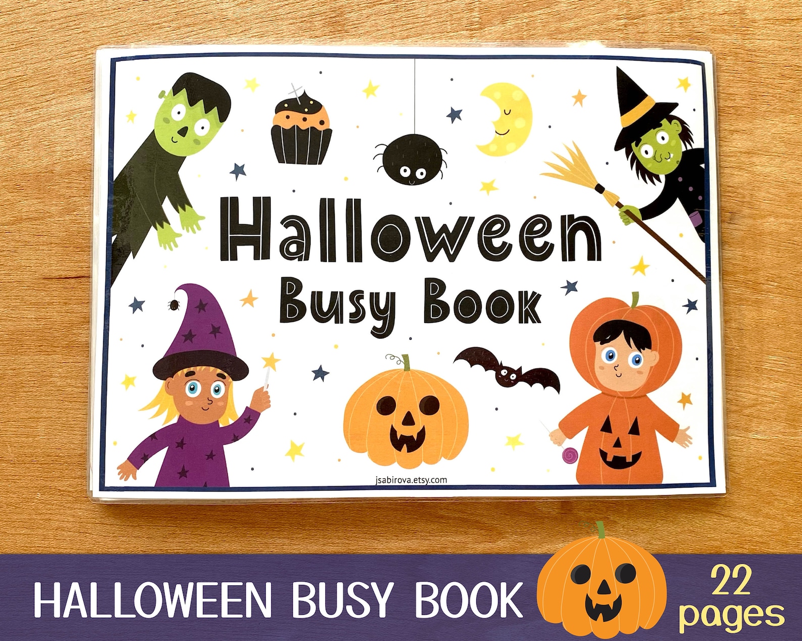 Halloween Busy Book, Toddler Busy Book Printable, Quiet Book Pdf ...