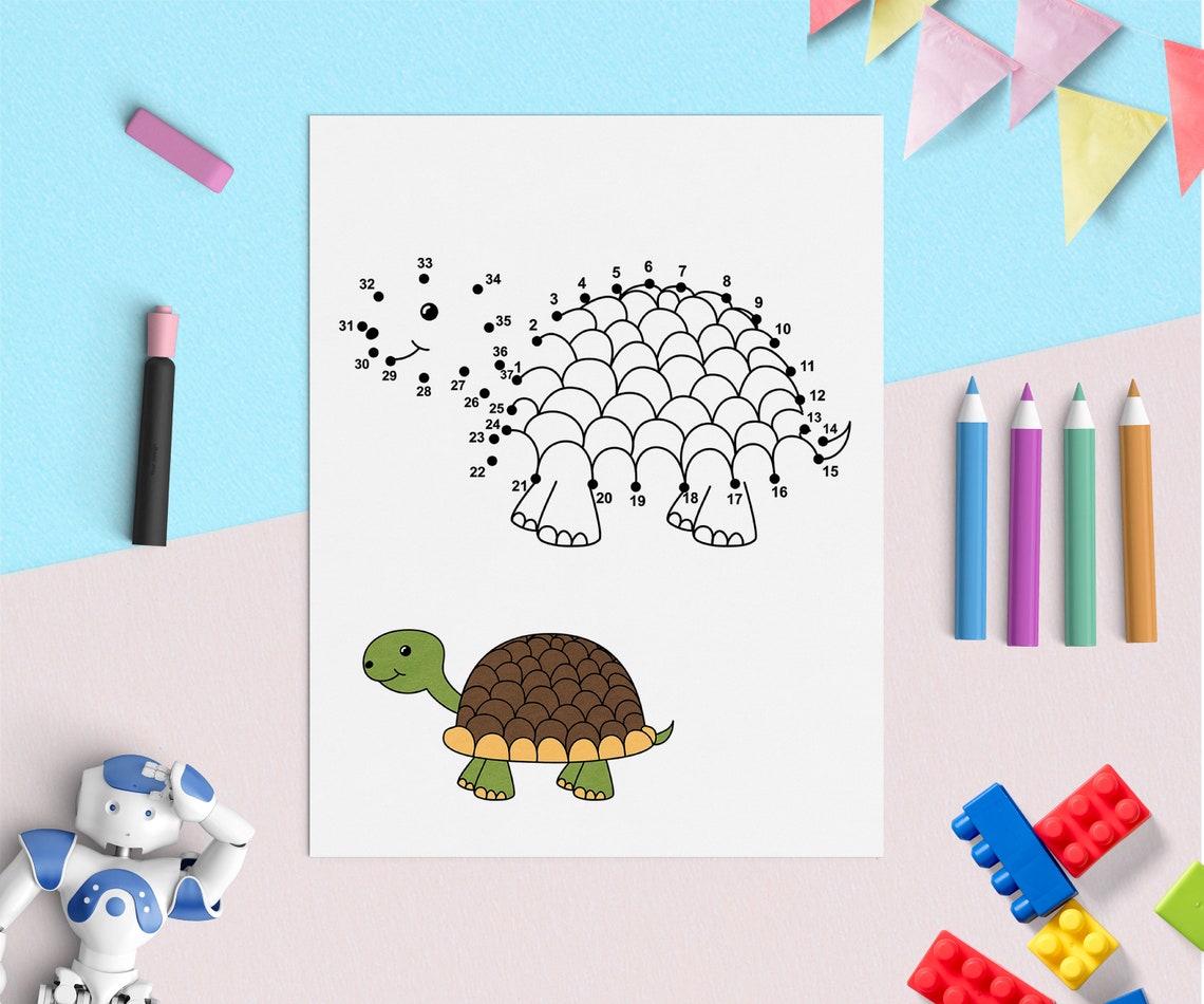 Dot to Dot Printable Book for Kids Printable Puzzle Join the | Etsy