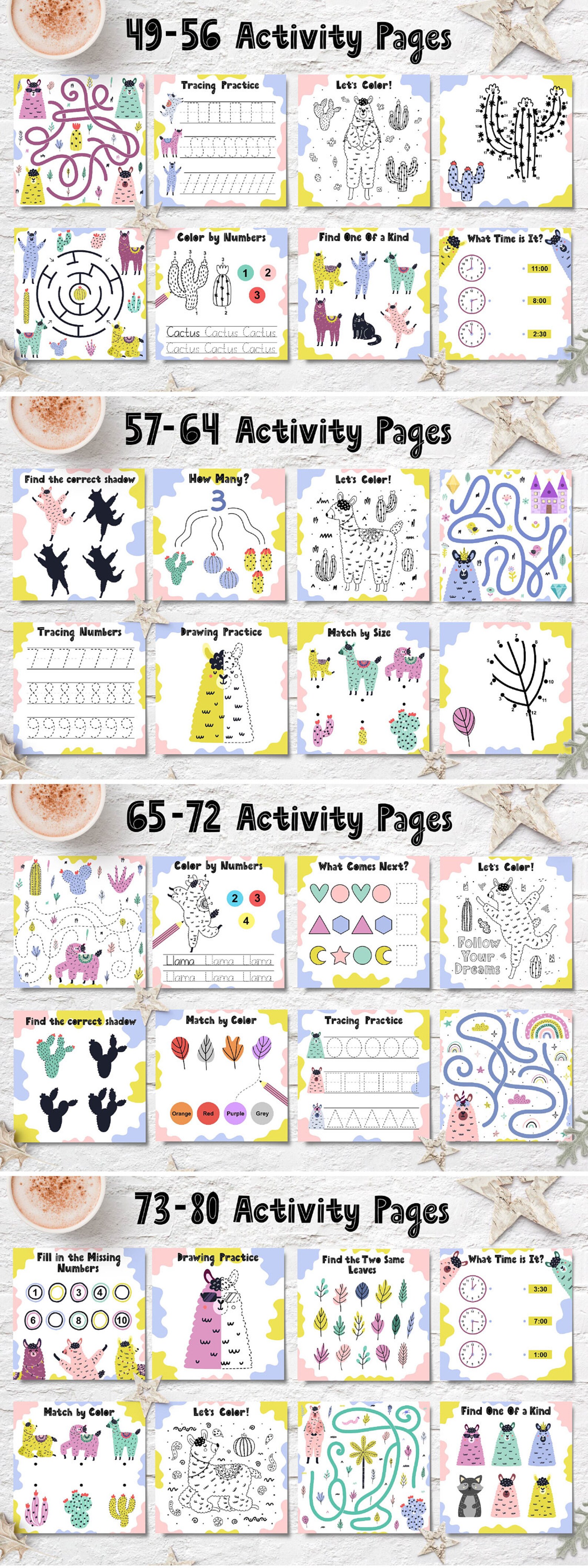 Printable Activity Book Pdf Eps Jpg Maze Puzzle Dot to Dot | Etsy
