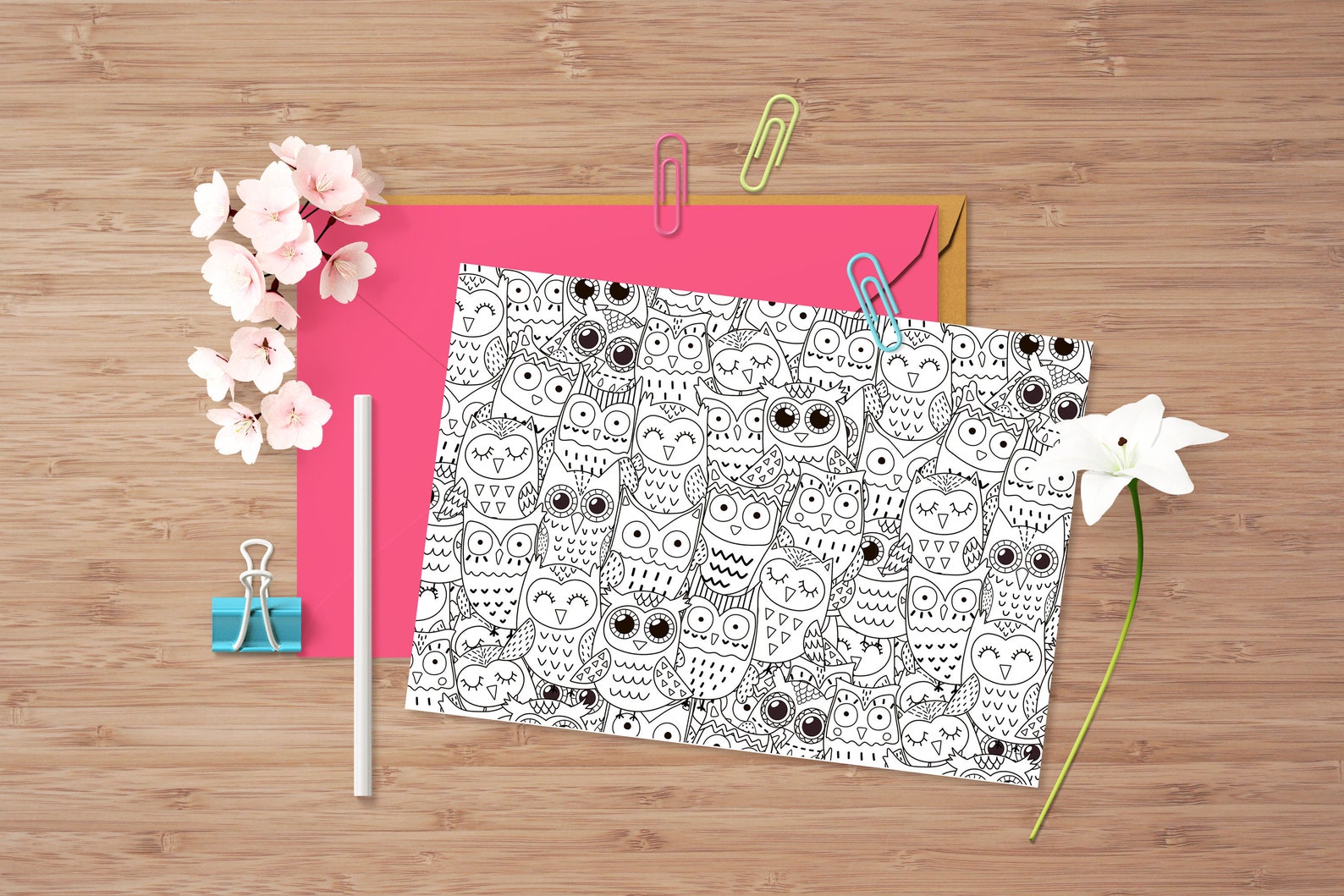 Doodle Coloring Pages, Printable Coloring Book With Animals for Adults ...