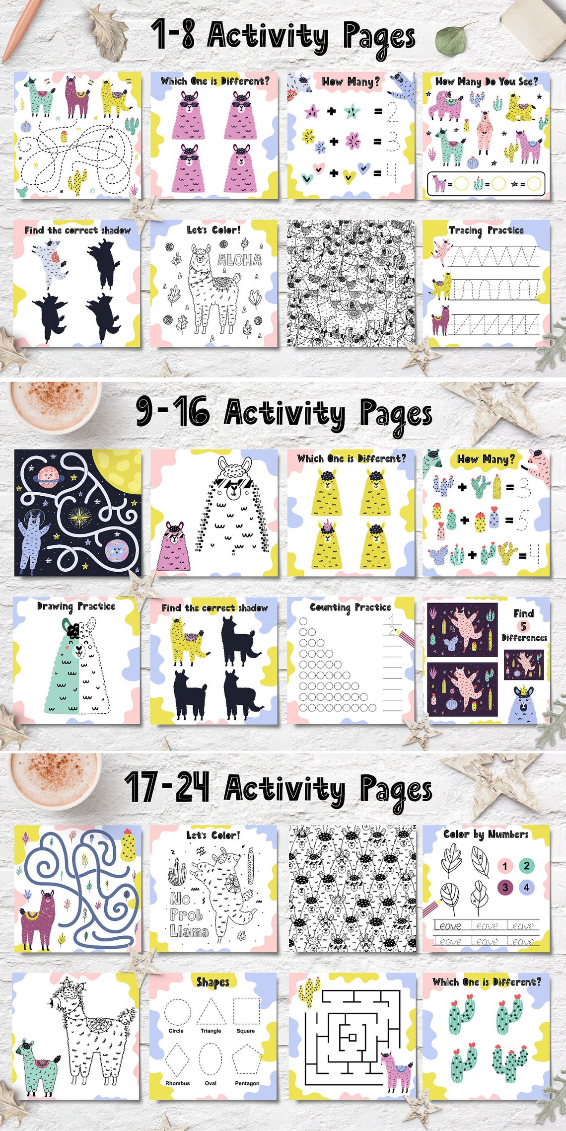 Printable Activity Book Pdf Eps Jpg Maze Puzzle Dot to Dot | Etsy