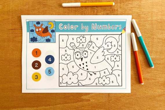 Hojas De Trabajo Para Colorear Por Números