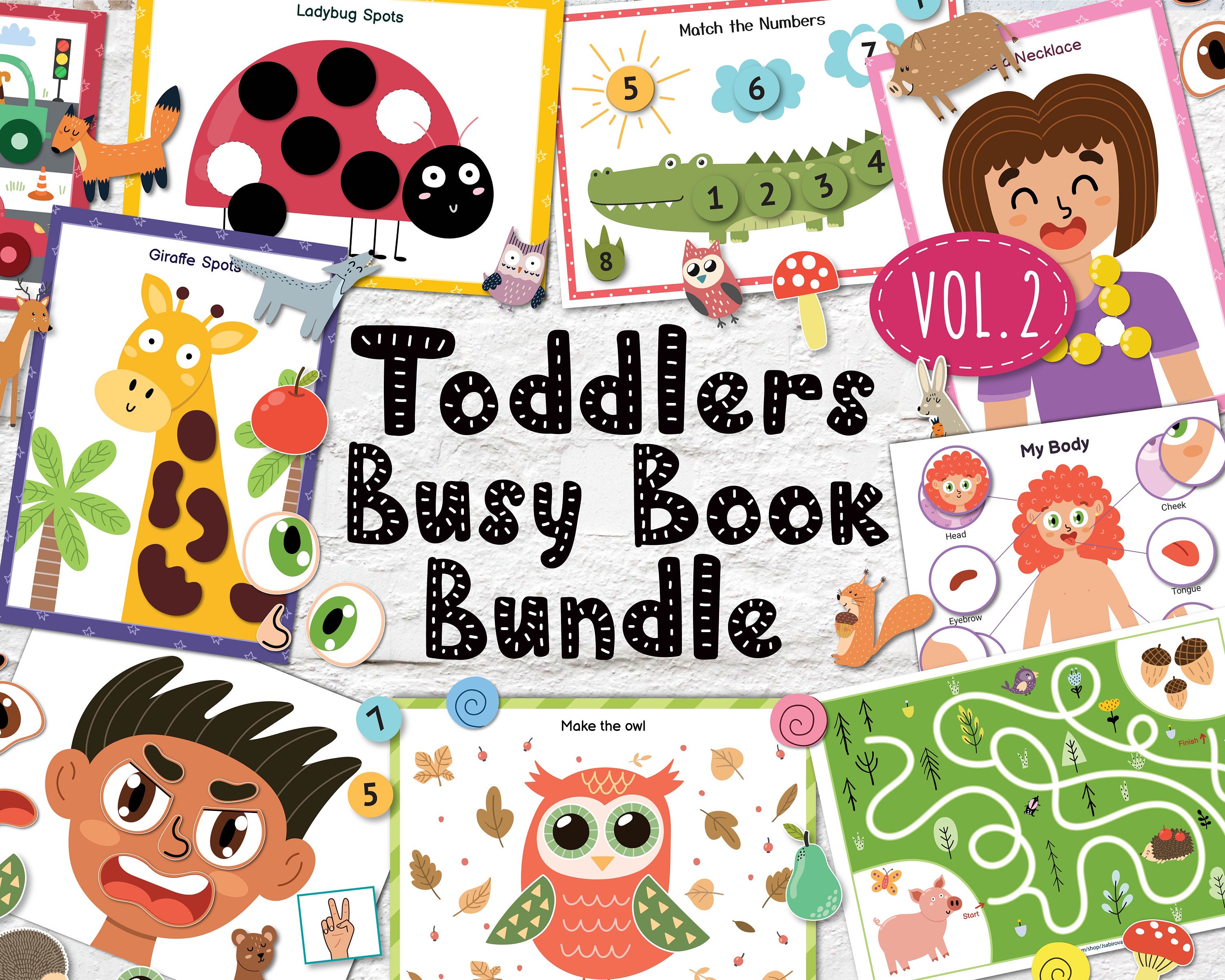 Busy Book Bundle For Toddlers PDF Vol 2 Printable Activity Etsy Busy Book Bundle For Toddlers PDF Vol 2 Printable Activity Etsy