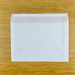 Pergamijn envelop Peel & Seal C5 162 mm x 229 mm Milieuvriendelijke papieren portemonnee voor kaarten, kunst, foto, afbeeldingen, confetti, composteerbare verpakkingen