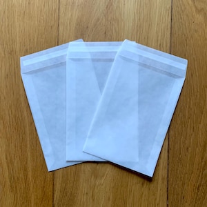 Enveloppes en verre avec pellicule de protection, 162 mm x 114 mm, sacs en papier écologiques pour mariages, bonbons, confettis, graines, autocollants, compostables
