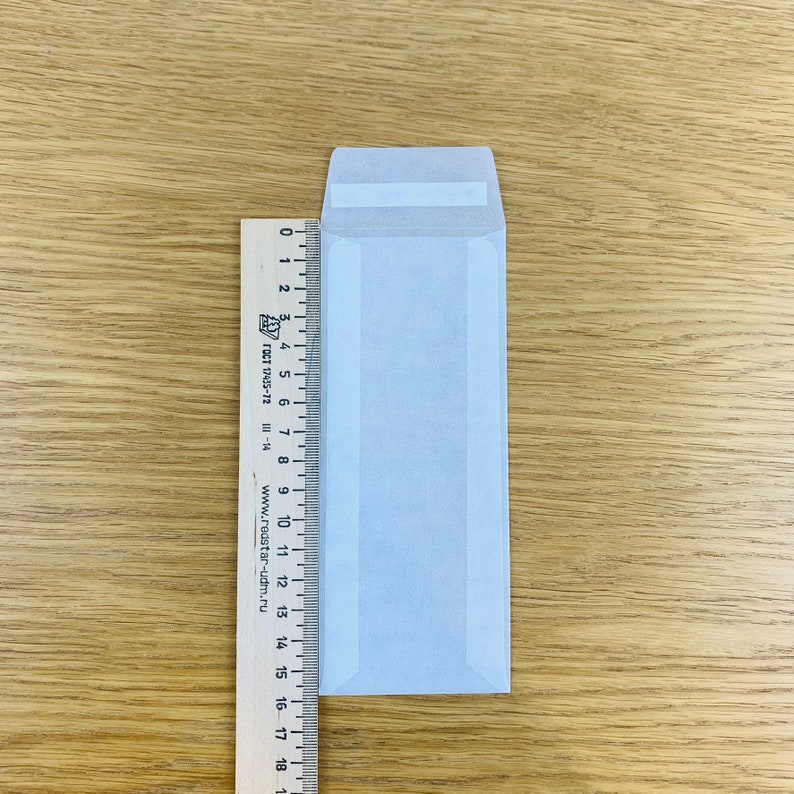 Glassine Envelopes Peel & Seal, 160mm X 65 Mm, Ecofriendly Paper Bags