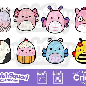 60 Squishmallows PNG Clipart Images With Transparent Backgrounds, INSTANT  Download, Squishmallows Birthday Parties, Avery Duck, Sinclair 