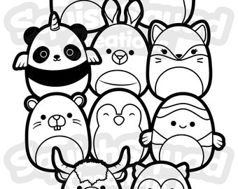 65  Squishmallow Coloring Pages Unicorn  Free