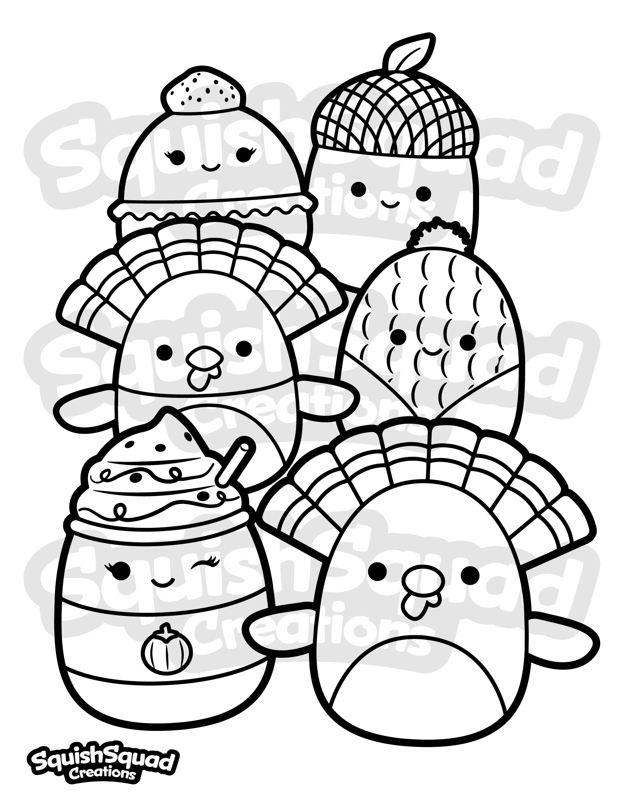 Squishmallow Coloring Page Printable Squishmallow Coloring -  Portugal