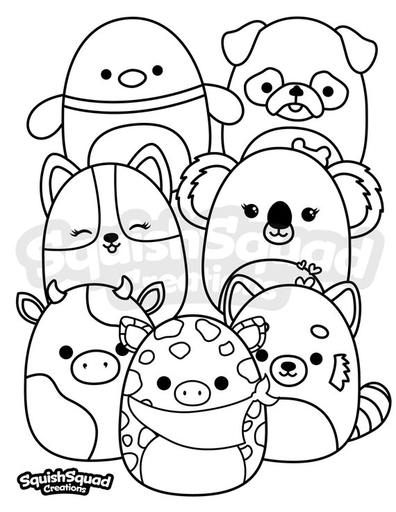 Printable Coloring Squishmallow Coloring Pages