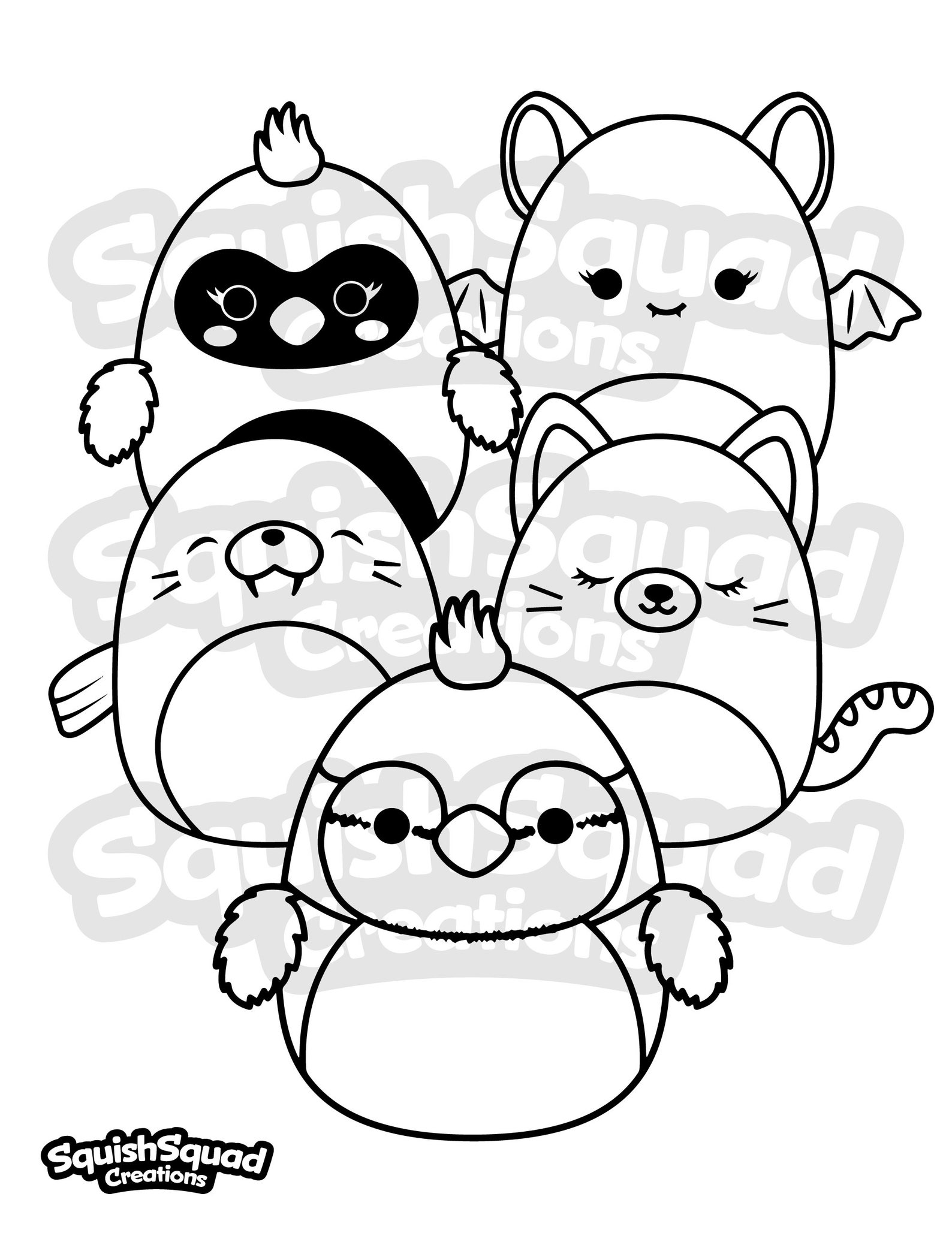 Buy Squishmallow Coloring Page Printable Squishmallow Coloring Online