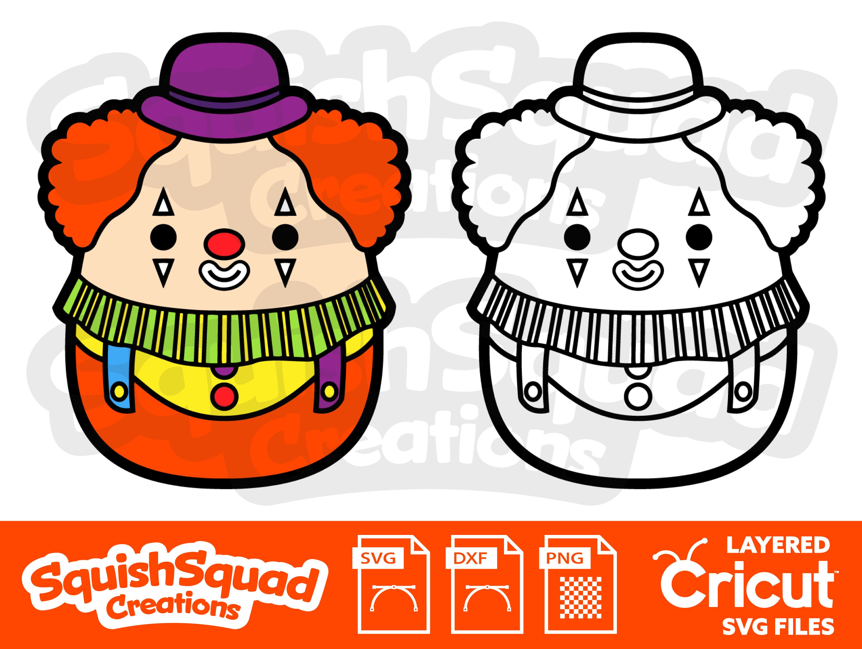 Cute Bimbi the Clown Squishmallow Color and Outline Included. - Etsy Hong Kong Cute Bimbi the Clown Squishmallow Color and Outline Included. - Etsy Hong Kong