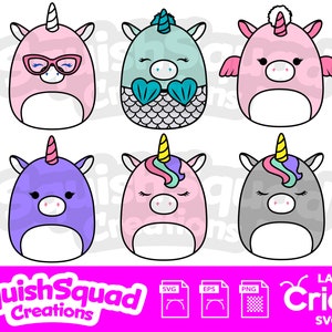 Squishmallow Unicorn Etsy Finland