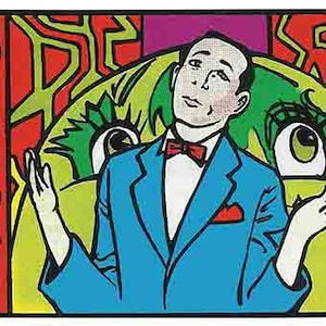 Adesivo de decalque retrô de viagem Pee Wee Herman estilo vintage dos anos 1980