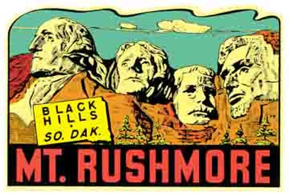 Mount Rushmore Travel Sticker