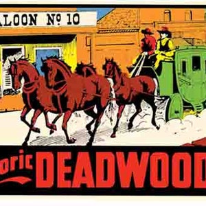Estilo vintage dos anos 1950 Deadwood South Dakota Badlands SD retrô adesivo de viagem adesivo mapa do estado