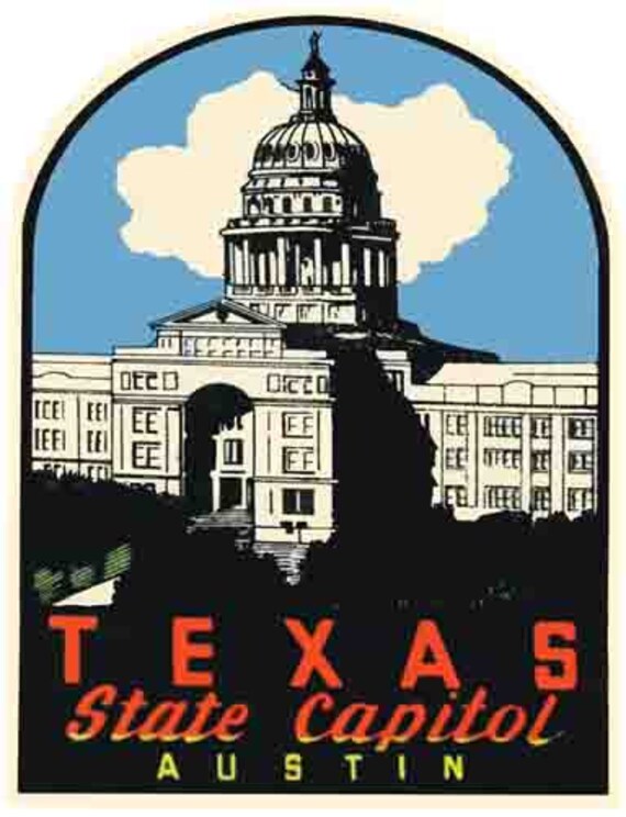 thumbnail image 2 of Austin Texas USA 3\" Vinyl Sticker Decal For Travel Luggage 2 of 11