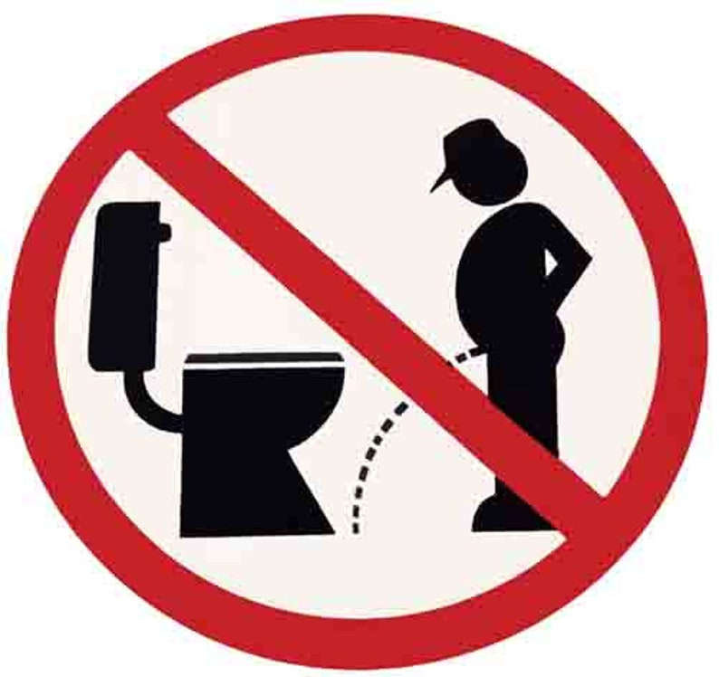 Vintage 1980's Style Please Don't Pee on the Floor Etsy