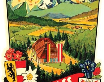 I Love Switzerland Autocollant en vinyle motif drapeau de la Suisse