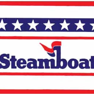 Vintage estilo de 1950 Steamboat CO Colorado esquí de nieve retro viaje calcomanía pegatina mapa estatal
