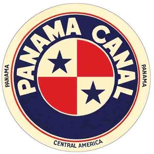 Vintage 1950er Jahre Panamakanal Zone Mittelamerika Retro Reise Abziehbild Aufkleber