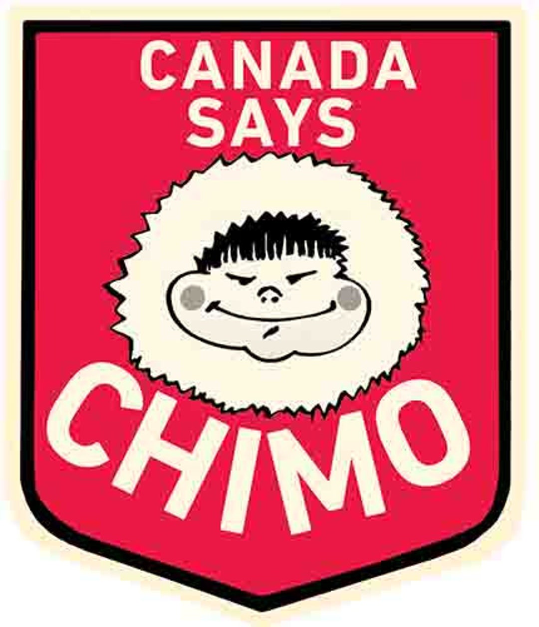 Vintage 1950's Canada Says Shimo Hello Greetings Retro Travel Decal ...