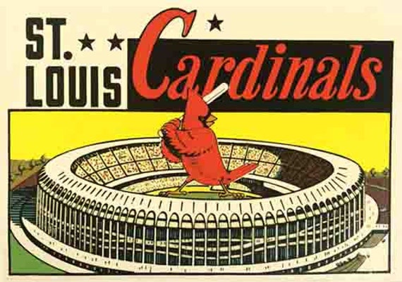 Vintage 1960's Style St. Louis MO Missouri Cardinals Busch -  Sweden