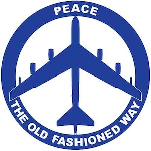 Peace The Old Fashioned Way Militär Retro Aufkleber Aufkleber Zustand Karte