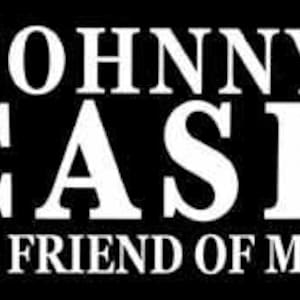 Style vintage des années 1970, carte de l'état de Johnny Cash Is A Friend Of Mine