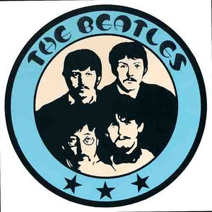 Vintage  1960&#39;s style  The Beatles      retro  travel decal  sticker state map